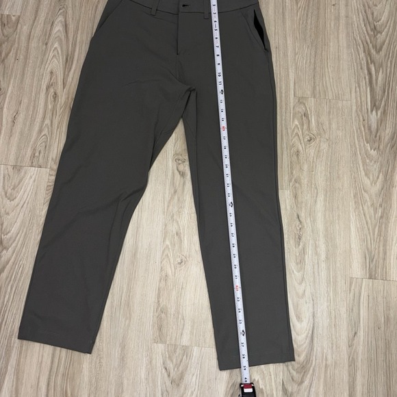 Lululemon Commission Pant Slim Fit Warpstreme Men 31 Dark Olive Green Casuals - Picture 8 of 10